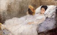 Morisot, Berthe - Portrait of Madame Hubbard